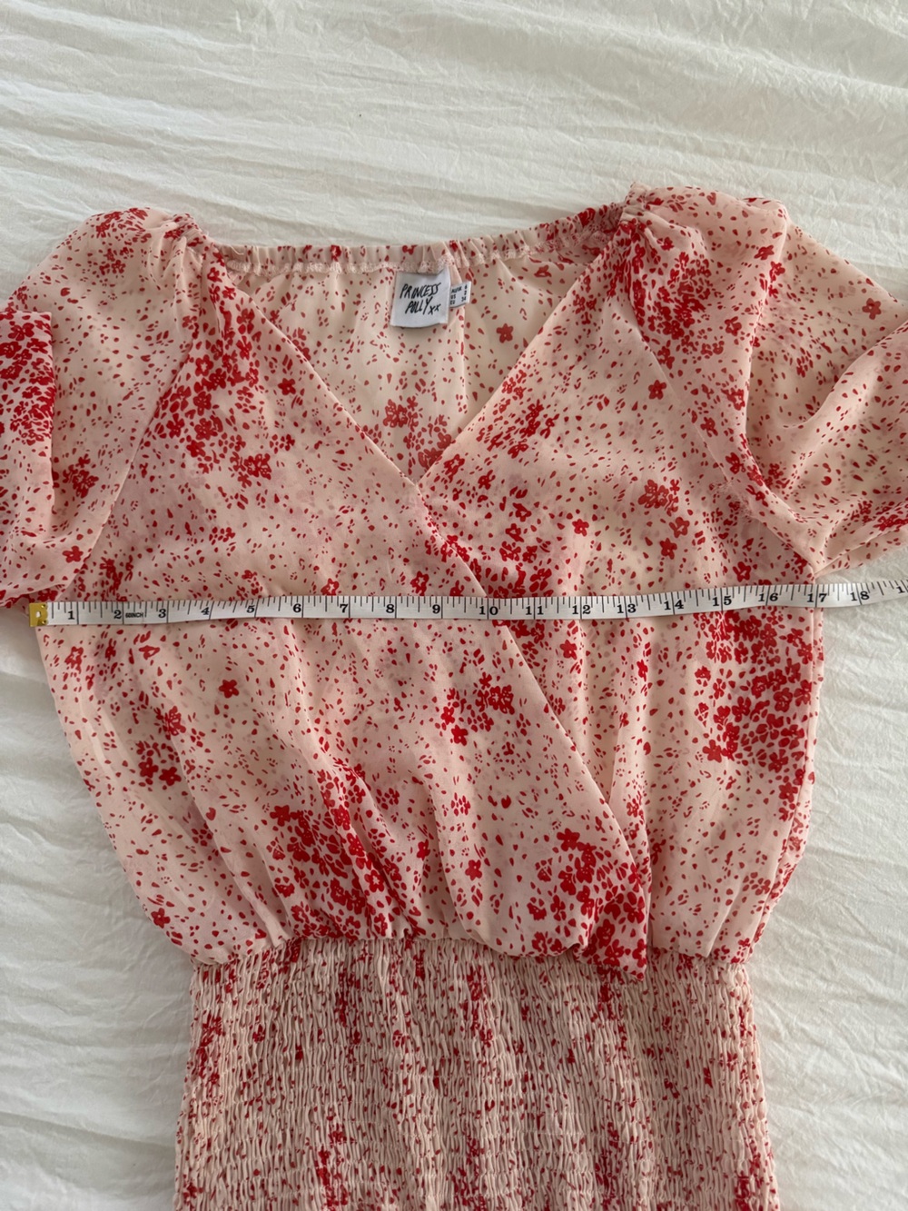 Princess Polly Pink Floral Smocked Waist Mini Dress - Picture 8 of 10